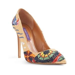 Ralph Lauren Purple Label Raffia Pumps